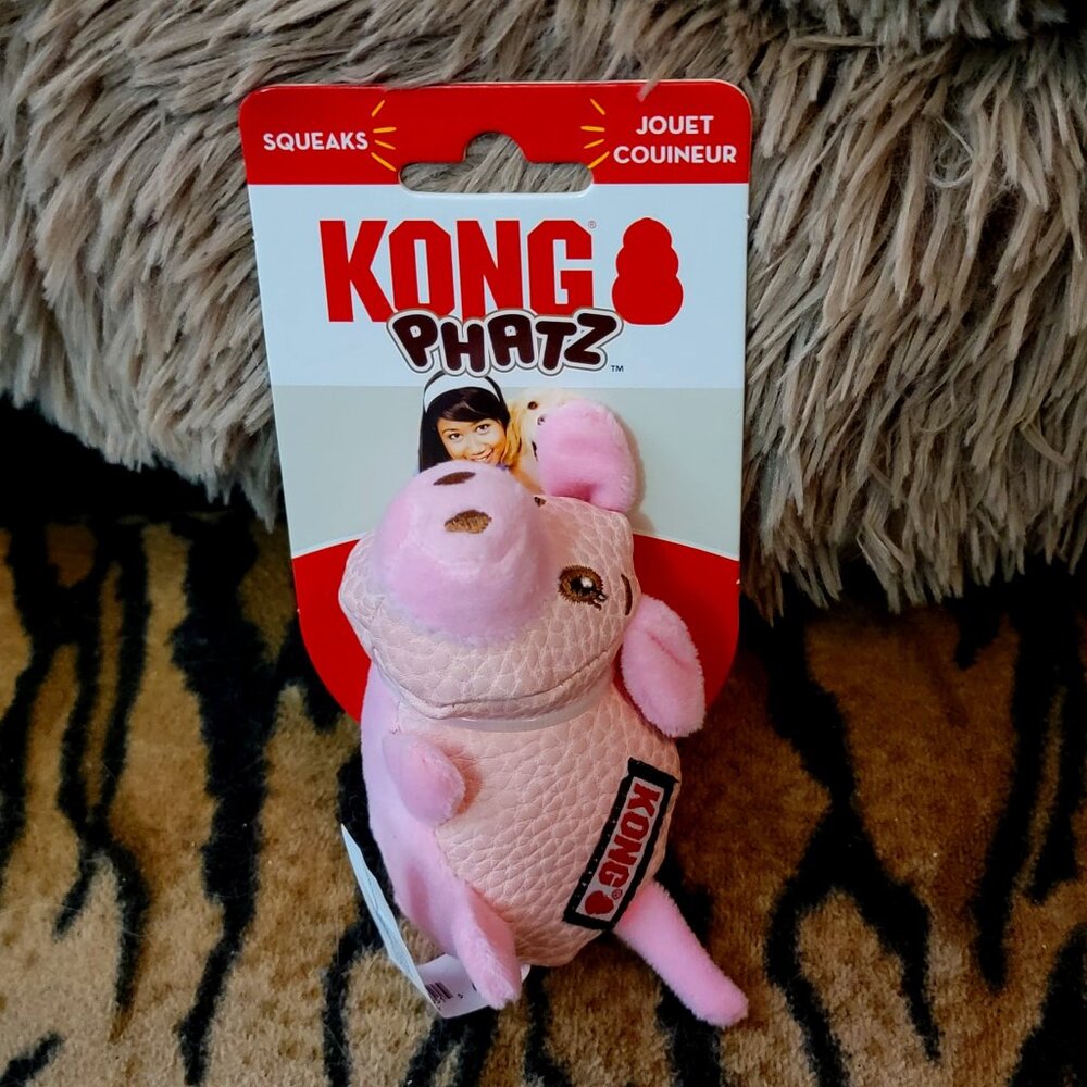 Kong Dog Phatz Pink Pig sz. Small New! Ea.
